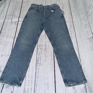 Agolde Women's Straight Jeans in Blue